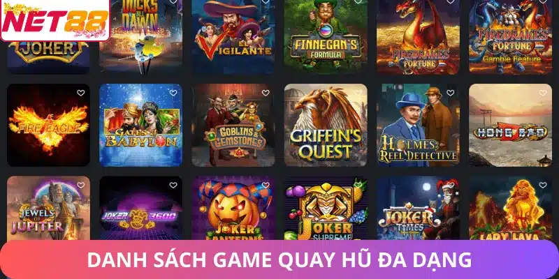 Nổ Hũ Net88 – Sảnh Game Slot Game Jackpot Đổi Thưởng Danh sách game quay hũ đa dạng tại nhà cái Net88
